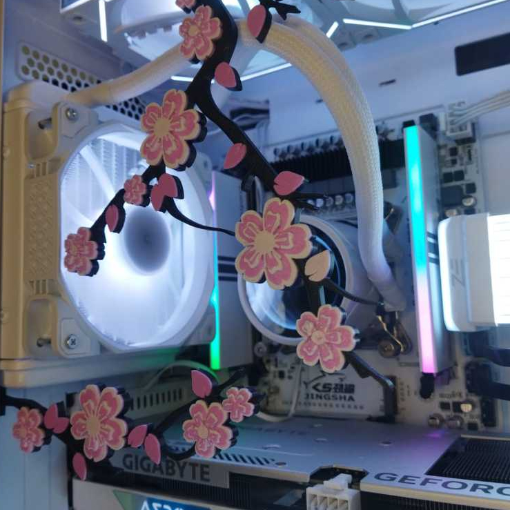 CUSTOMIZAÇÃO PC GALHO DE CEREJEIRA COM IMÃ ENFEITE PARA PC GAMER em Oferta na Shopee