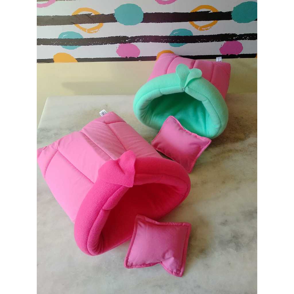 Cama (ALCOFA ou TÚNEL SIMPLES) para porquinhos da índia