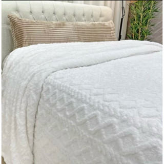 Cobertor Casal Aconchego 3 pçs Queen 2,40 x 2,60 Acompanha porta travesseiros Decoração de...