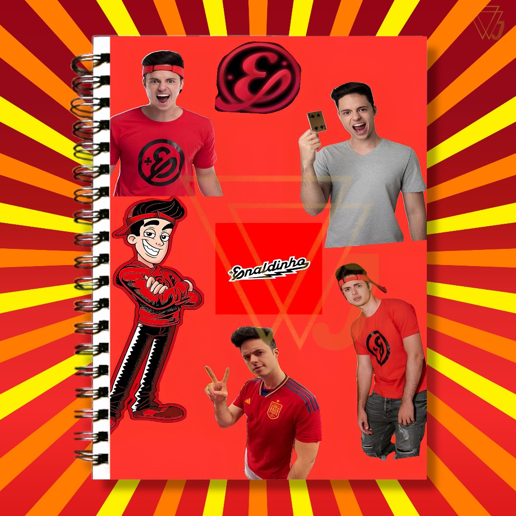 Enaldinho Adesivo Para Capa de Caderno Top Excelente Qualidade em Oferta na Shopee