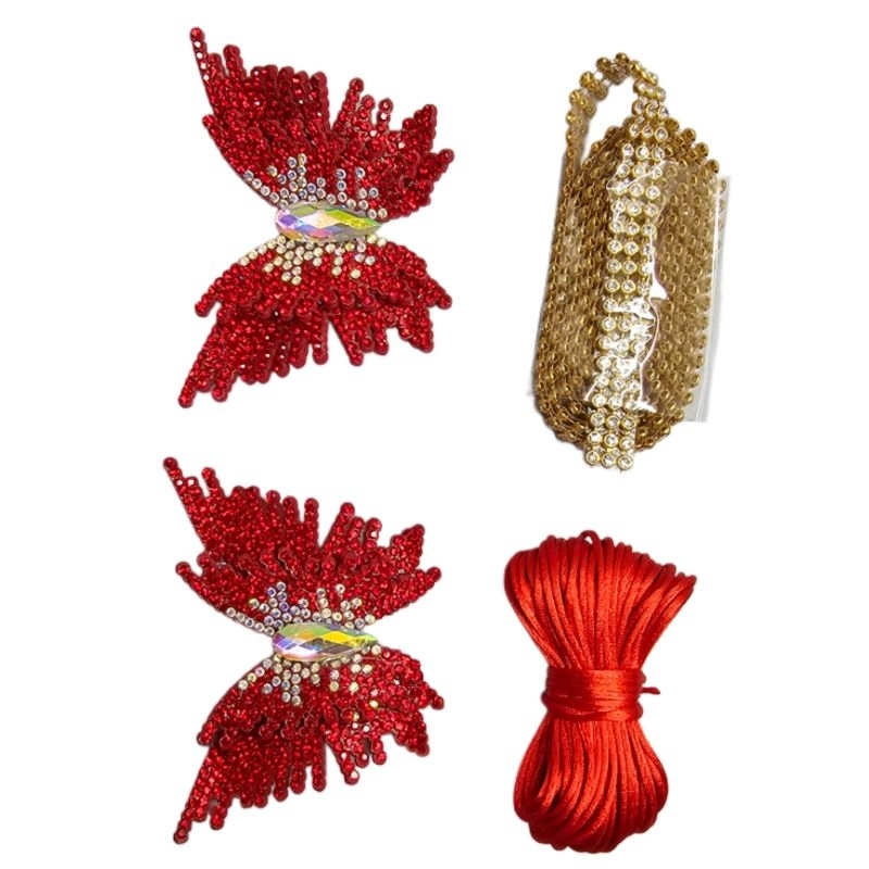 KIT BORBOLETA DE FELTRO para customização de chinelo em Oferta na Shopee