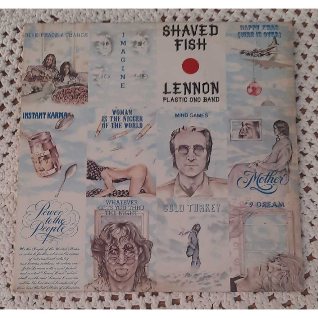 LP JOHN LENNON & PLASTIC ONO BAND - SHAVED FISH - 1985