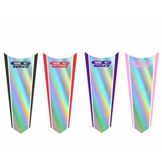 adesivo tanque gravata holográfico titan/Fan/start 125/150/160 LAMINADO COM PELÍCULA TRANSPARENTE em Oferta na Shopee