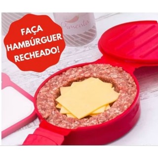Hamburgueira Forma Para Hambúrguer Artesanal Recheado Caseiro Plasutil
