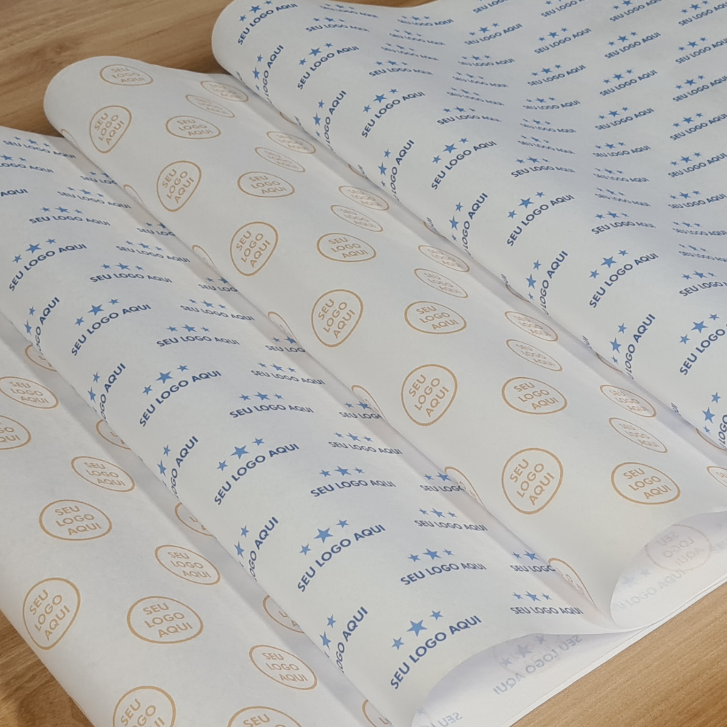 Papel Seda Personalizado 40x60cm - Com Seu Logo em Oferta na Shopee