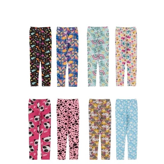 Kit 2 Calça Legging Infantil Menina