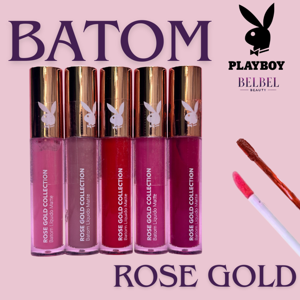Batom Líquido Matte Playboy Rose Gold Collection