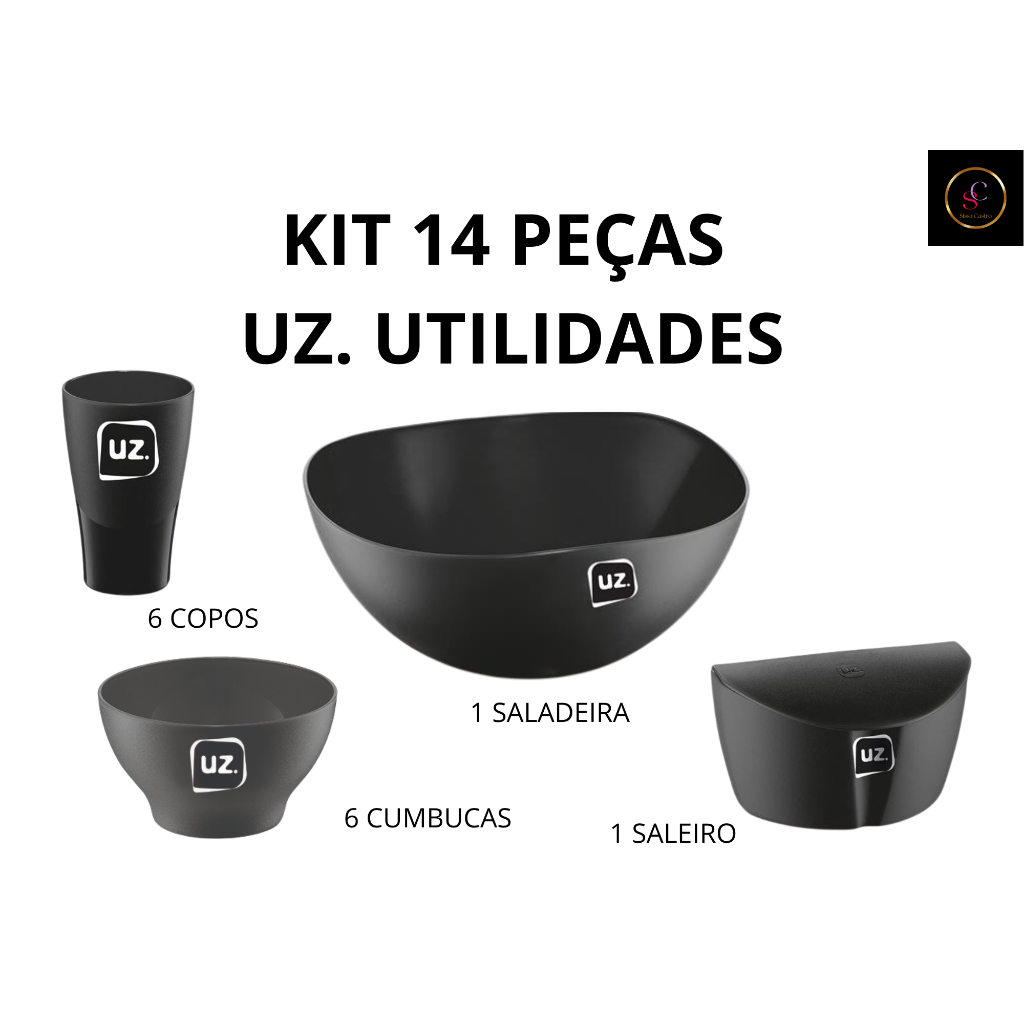 KIT 14 PEÇAS UZ. UTILIDADES