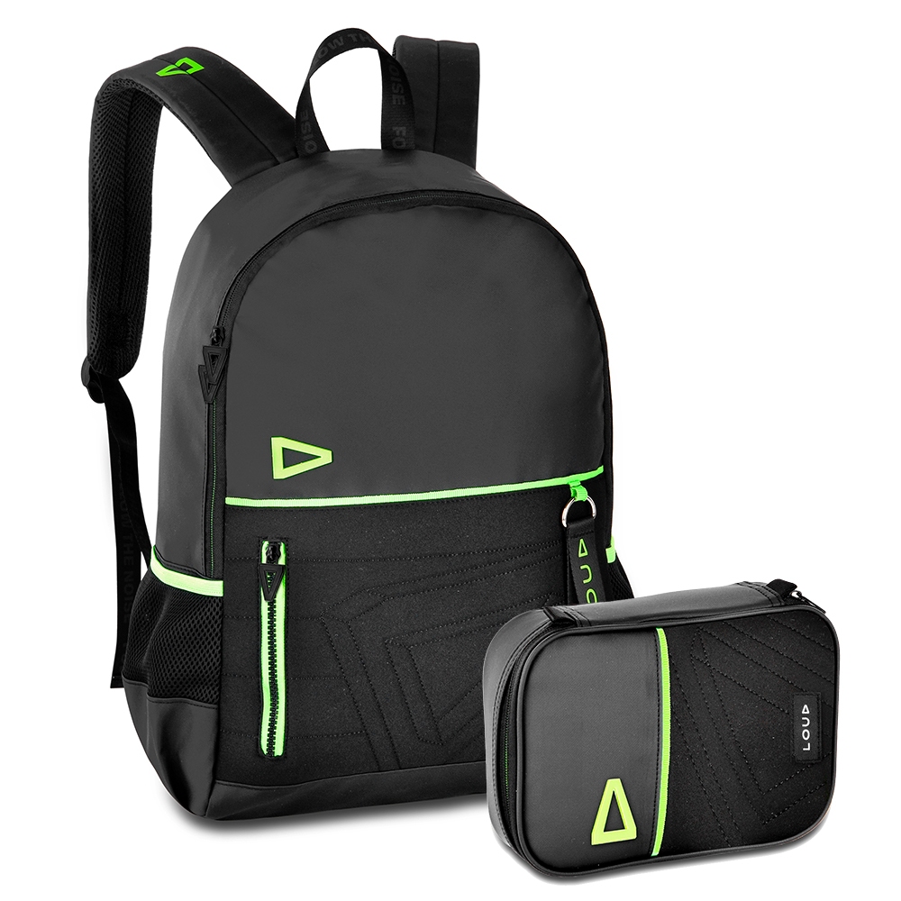 Kit Mochila Juvenil Preta: Onde Comprar | BuscaProdutos