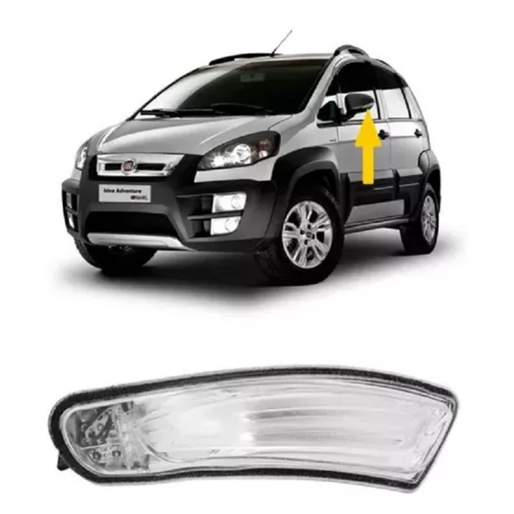 Pisca Seta Retrovisor Idea 2011 2012 2013 2014 2017 Esquerdo em Oferta na Shopee