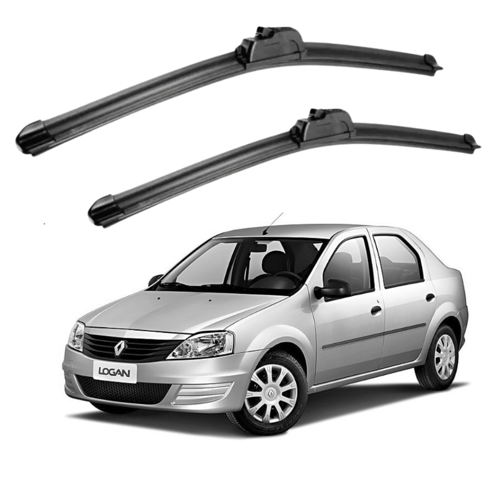 Par Palheta Limpador Parabrisa Dianteiro Renault Logan 2008 2009 2010 2011 2012 2013 em Oferta na Shopee