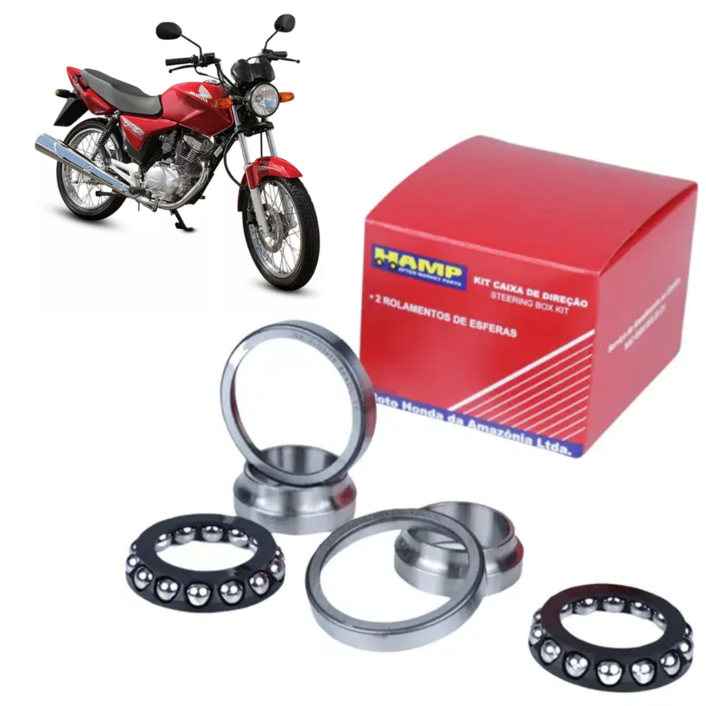 Kit Caixa De Direção Honda Titan Fan Cg 125/150/160 Original
