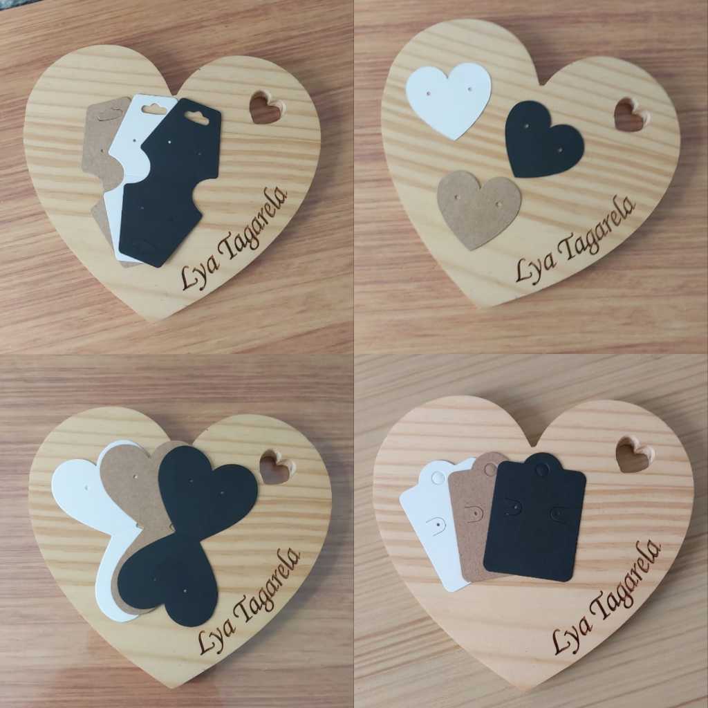 150 Tag para Brinco, Bijuteria, Colar, Pulseira e xuxinha, rabico de cabelo em Kraft, Preto e Branco