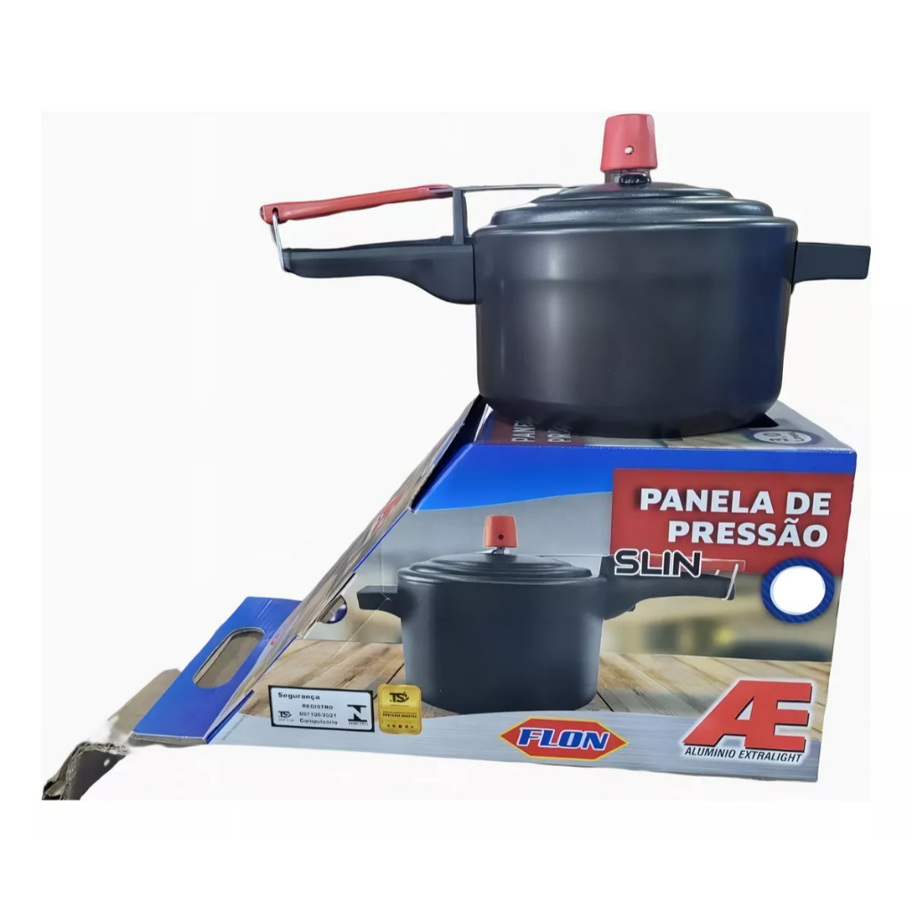 Panela de Pressão "SLIM" 3 Litros Antiaderente Tflon