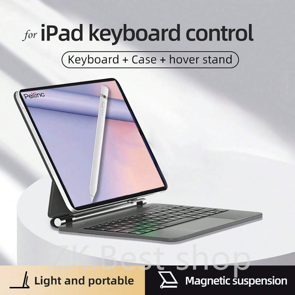 Teclado Mágico para ipad Pro 11 12.9 13 Air 4 5 Air6 2024 10th geracao M2 3 4 5 Caso Teclado Bluetooth Sem Fio ZK em Oferta na Shopee