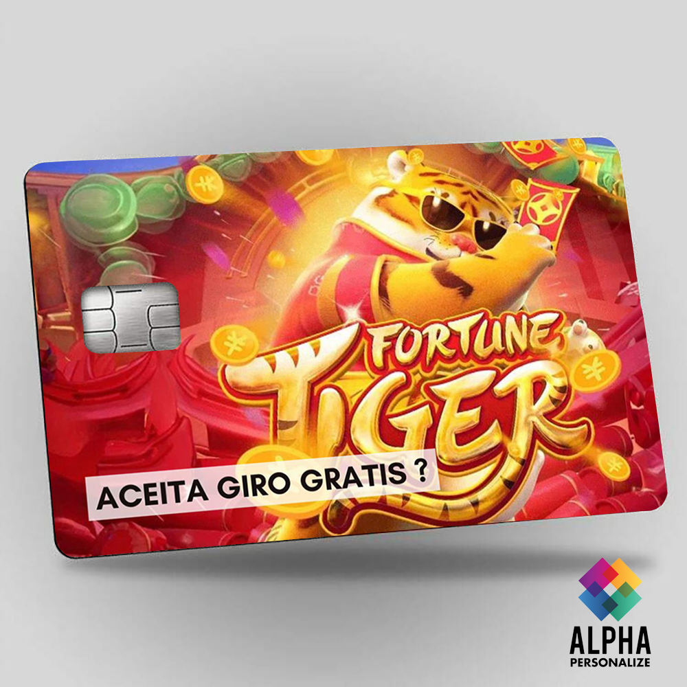 Adesivo para Cartão de Credito Tigrinho Aceita Giro Gratis Original Para Cartão de Debito em Oferta na Shopee