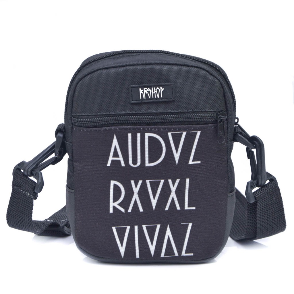 Bolsa transversal e chest bag masculina e feminina AUDAZ REVEL VIVAZ