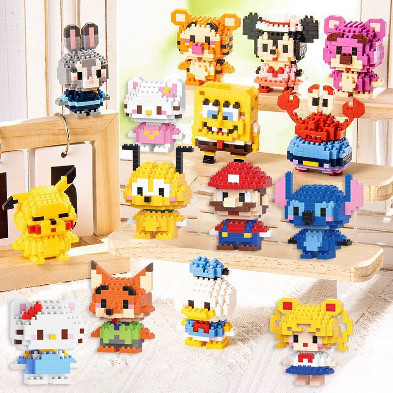 Kit Blocos de Construção Mini bricks Blocks Montáveis e Colecionáveis em Oferta na Shopee