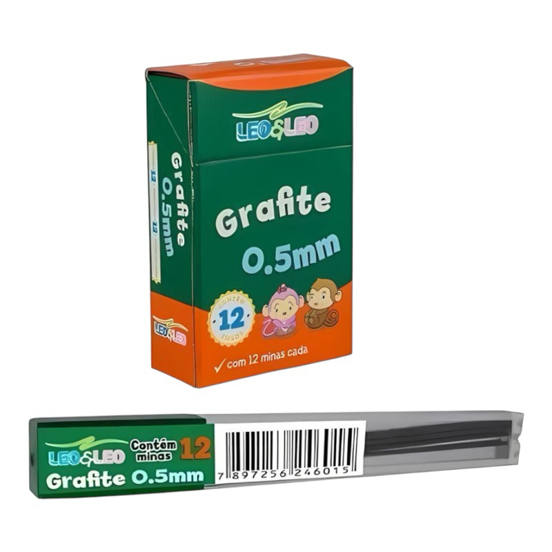Grafite Leo e Leo 0,5 HB Com 12 Minas Cx C/ 12 em Oferta na Shopee