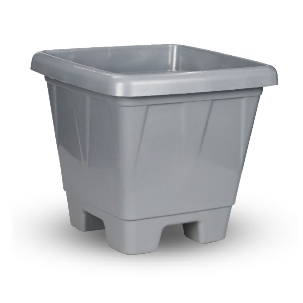 Kit 15 Vasos 1,9 Litros Quadrado Plástico para Plantas Flores Hortas Hortaliças