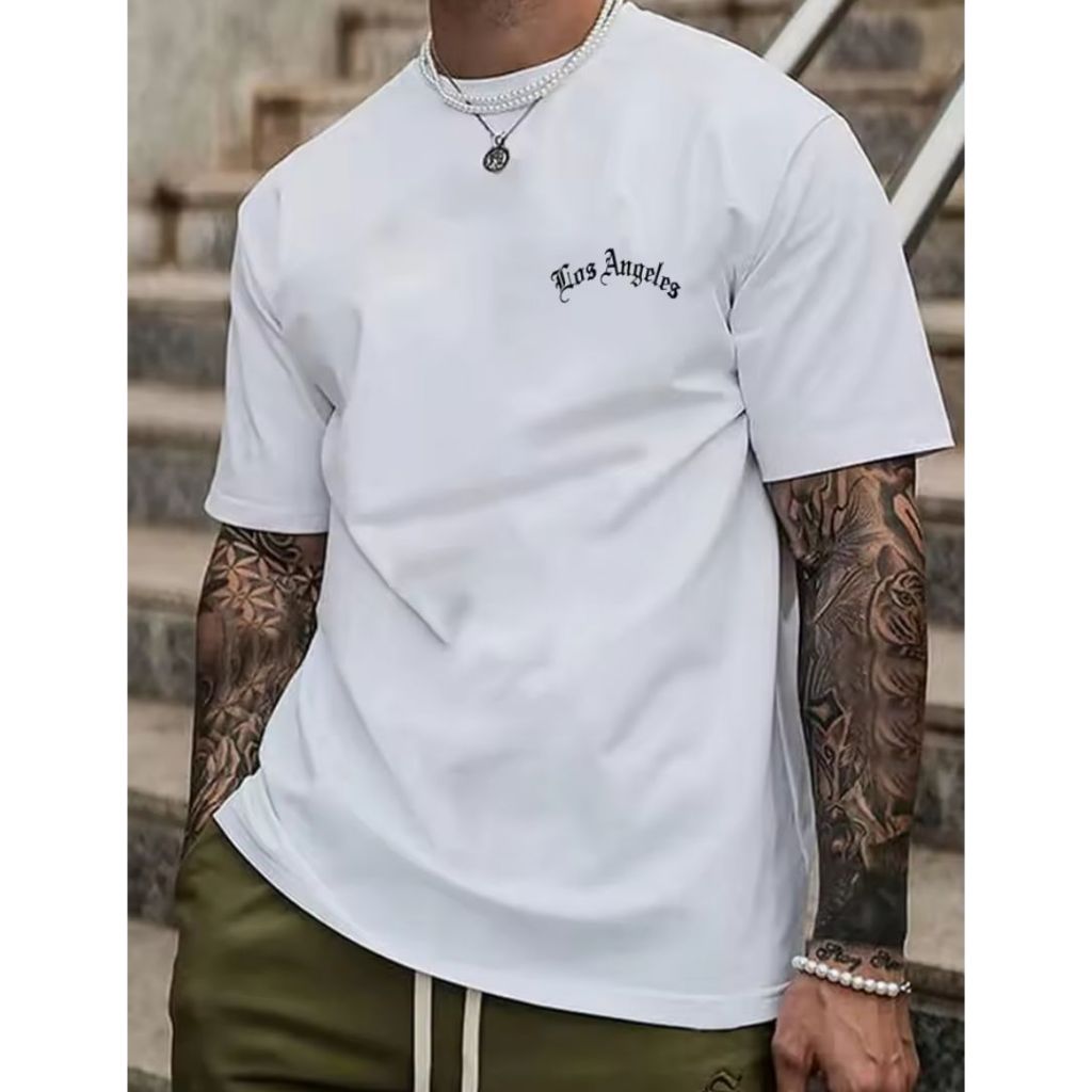 Camisa Camiseta Los Angeles Streetwear Masculino Blusa 100$ Algodão Premium- Lançamento