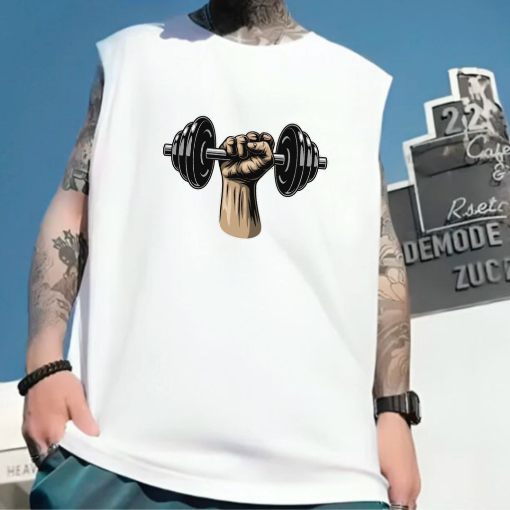 Camiseta Regata Masculina Oversized Preta Branca Camisa Academia Treino Casual Streetwear