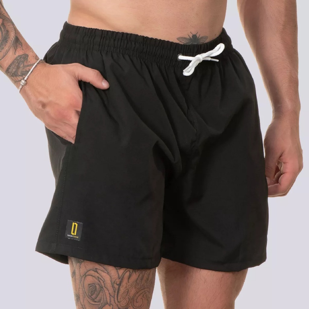 Short Tectel Mauricinho Liso Bermuda Verão Praia Moda Masculina Premium