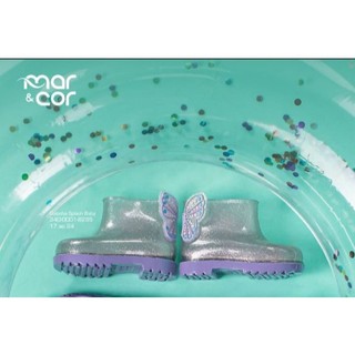 Galocha Infantil Splash Kidy Baby Borboleta Transparente com Lilas em Oferta na Shopee