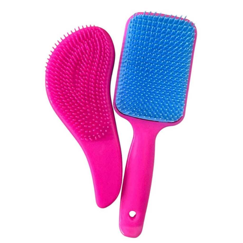 Kit Escova Cabelo Raquete + Escova Mágica