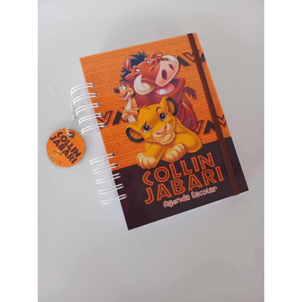 Agenda Escolar 2026 Personalizada - Rei leão