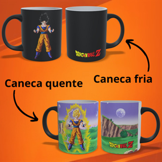 Caneca Mágica Dragon Ball Z - Goku Super Saiyajin Com caixa para presente em Oferta na Shopee