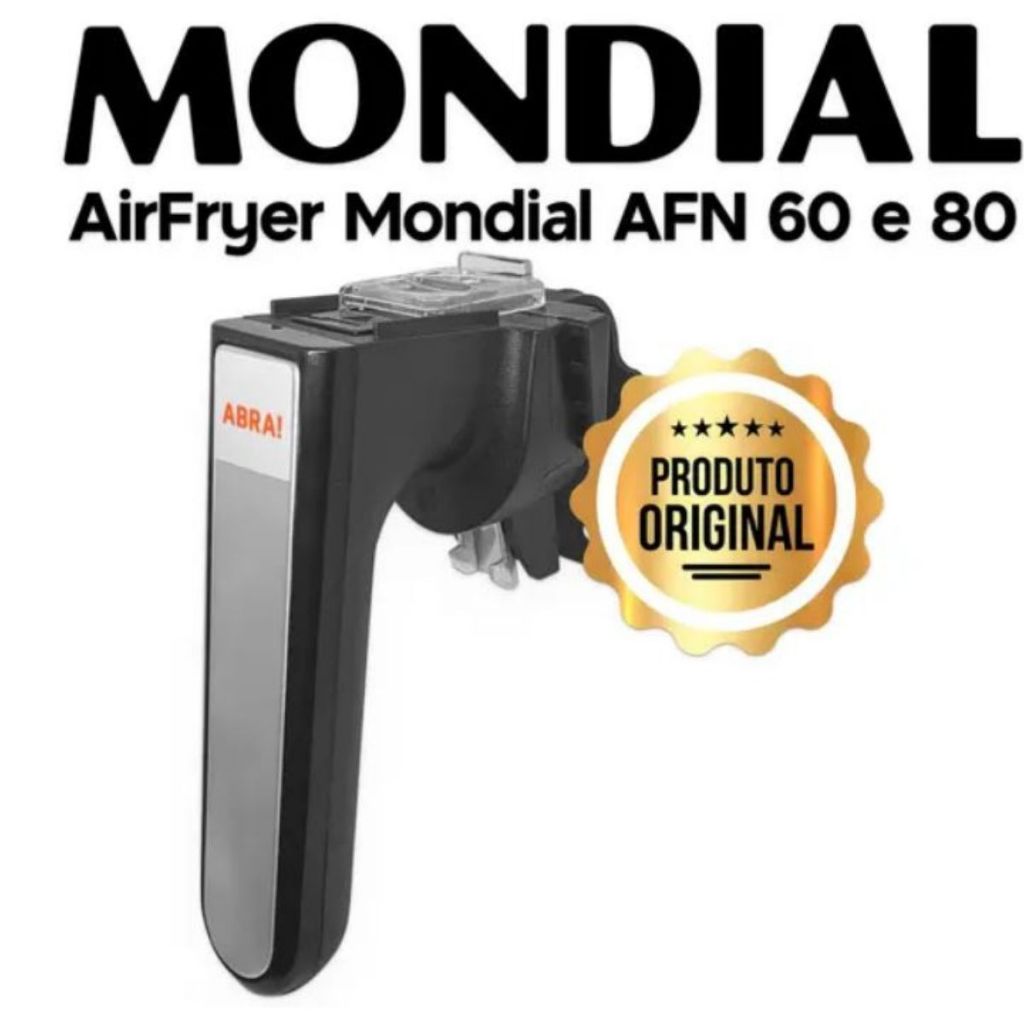Cabo Puxador Alça Air Fryer Mondial AFN 60 e AFN 80 Preto