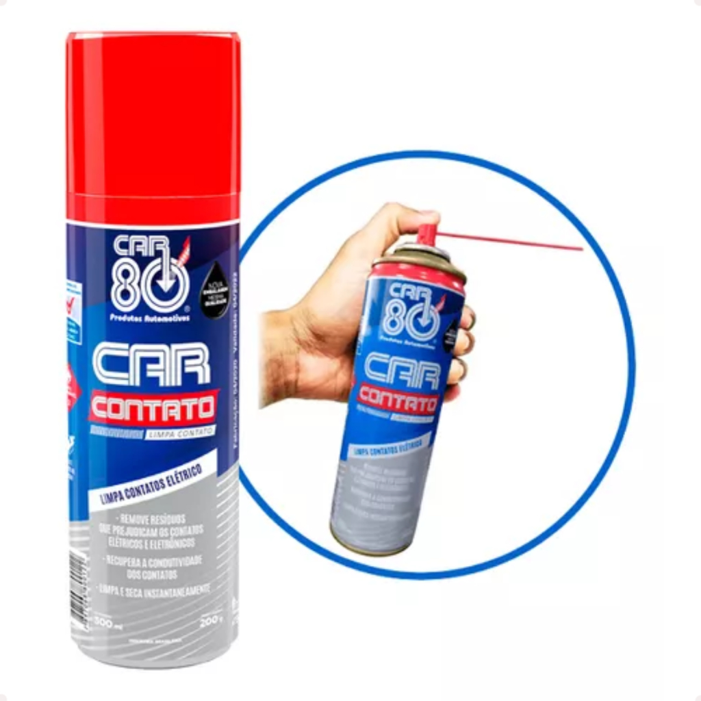 Limpa Contato Eletrico Spray P/ Eletronicos Car80 Carcontato 300ml limpeza eficaz contatos elétricos
