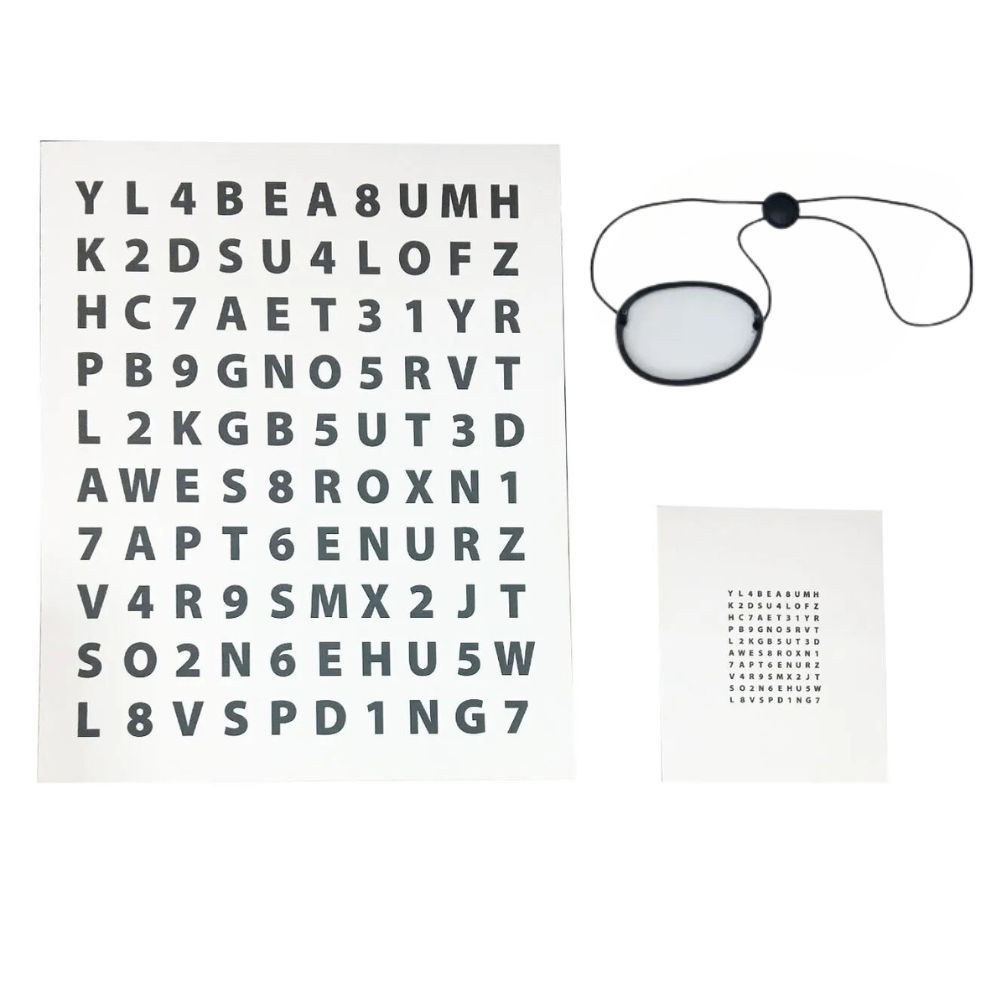 Terapia Visual Kit Cartão para Exercício de Acomodação