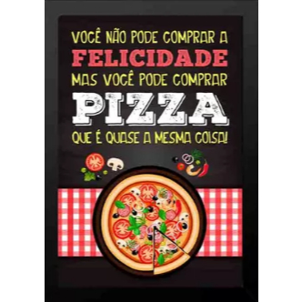 Quadro Personalizado Restaurante Pizzaria Lanchonete 33x24