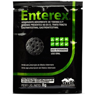 Enterex Sachês 8g Carvão Ativado 1 Sache - Vetnil em Oferta na Shopee