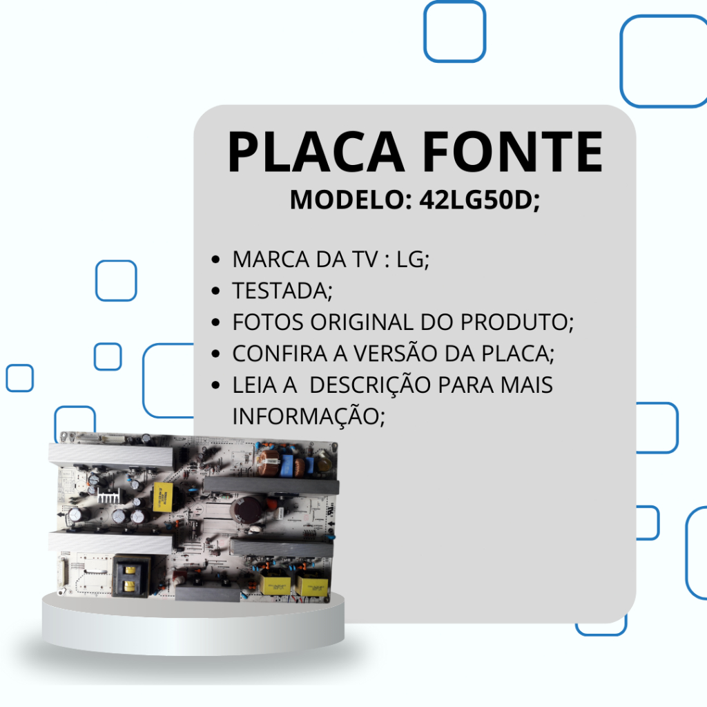 PLACA FONTE 42LG50D TV LG