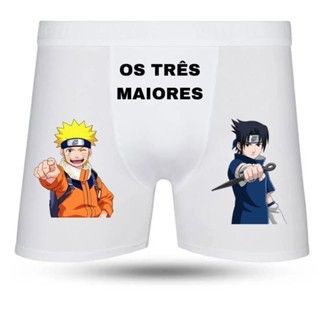 Cueca box os 3 maiores Naruto e Sasuke, promoção anime mais vendidos