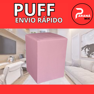 Puff banqueta quadrado super macio suede multiuso em Oferta na Shopee