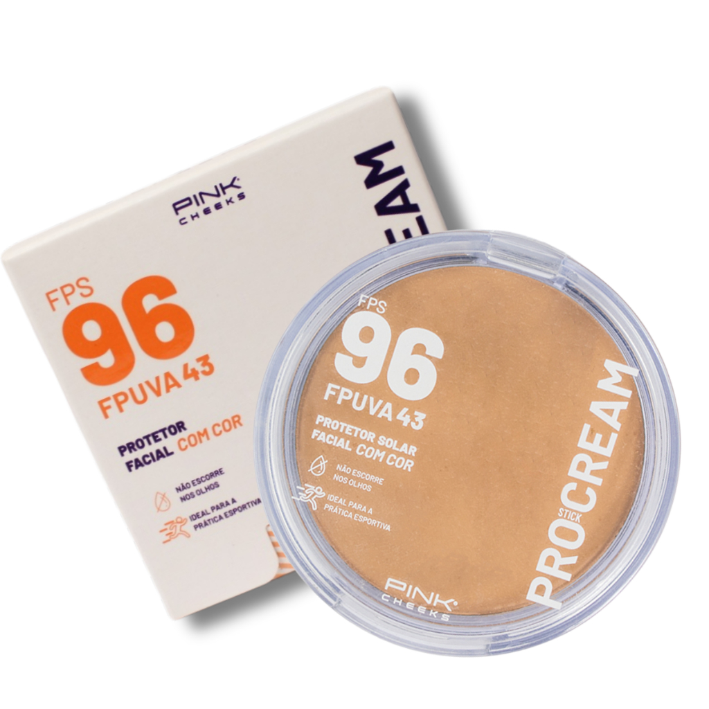 Protetor Filtro Solar Cremoso com Cor Pro Cream FPS96 PINK CHEEKS Promoção - Beauty