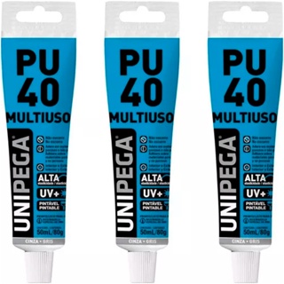 Kit 3 Cola Adesivo Pu40 Selante Poliuretano 80g Multiuso Vedação em Oferta na Shopee