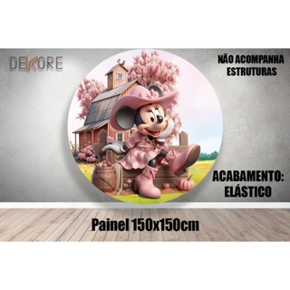 Painel Mini Fazenda Rosa em Oferta na Shopee