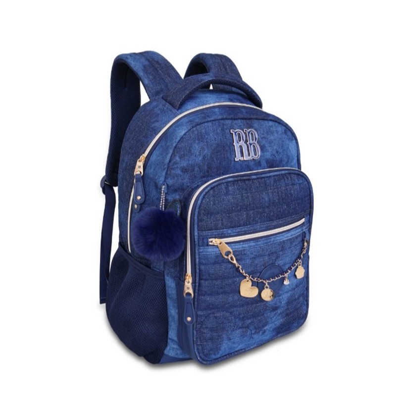 Mochila de Costas Juvenil Jeans Rebecca Bonbon RB24666 - Baby & Kids Fashion