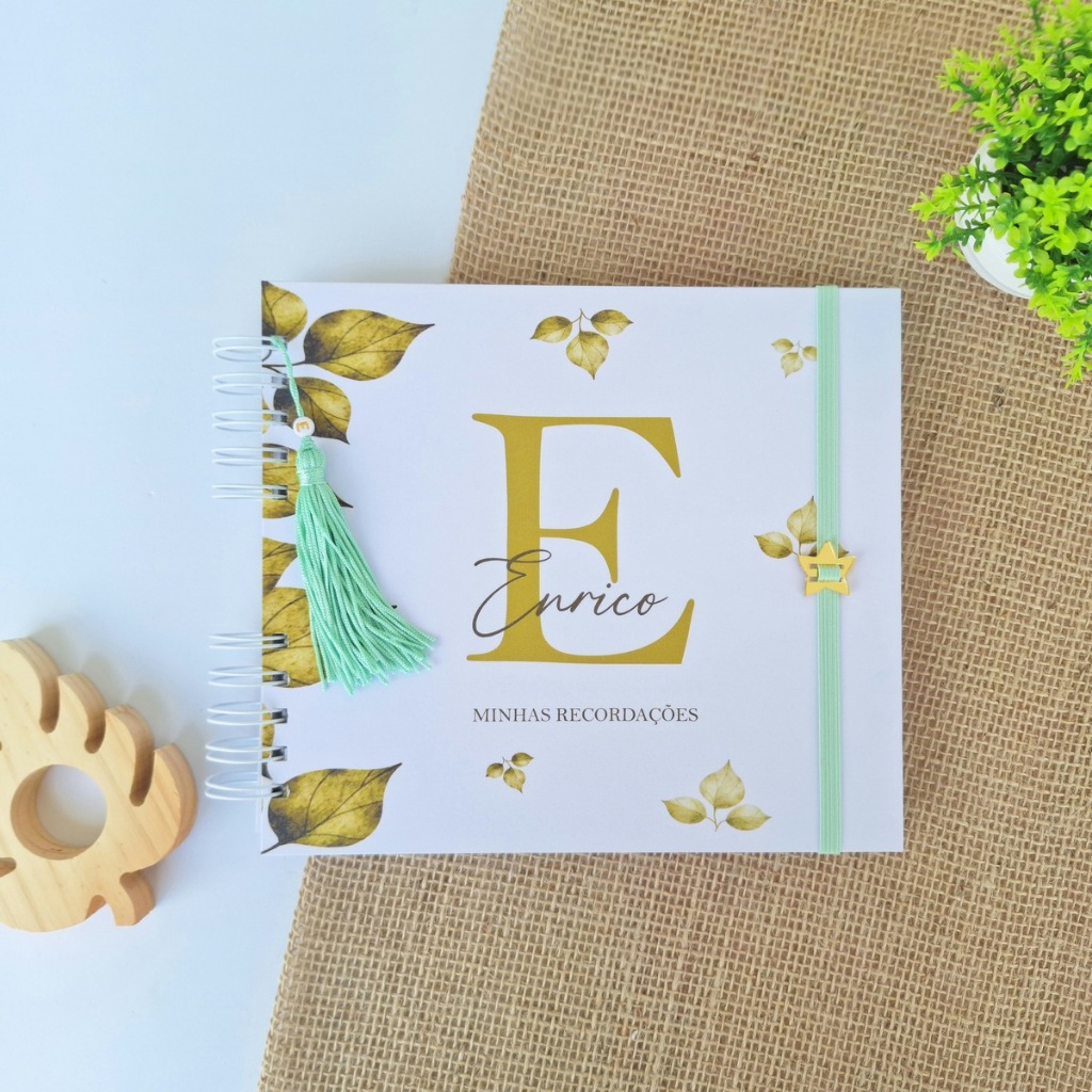 Livro do bebê Alfabeto Floral menino