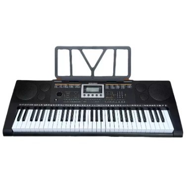 TECLADO MUSICAL 500 TIMBRES E 500 RITMOS, 3 MODOS TEACHING, PRETO, MODELO: M-T4500