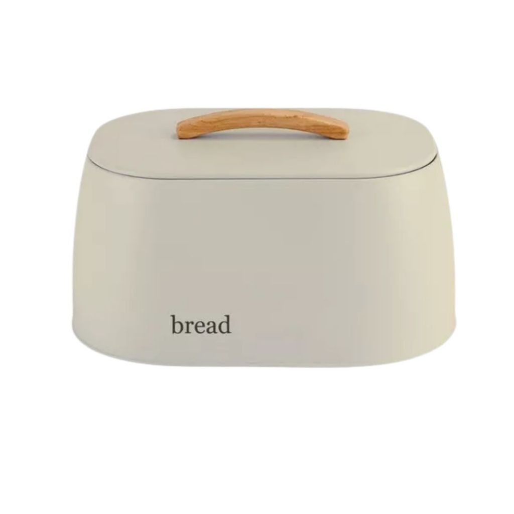 Porta Pão Com Alças Pote de Alimentos Sense Bege Decoração Elegante