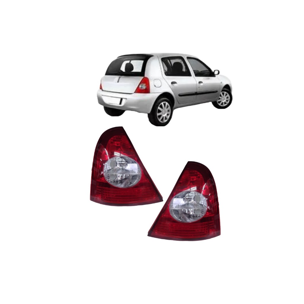 Par Lanterna Traseira Clio Hatch 2003 2004 2005 2006 2007