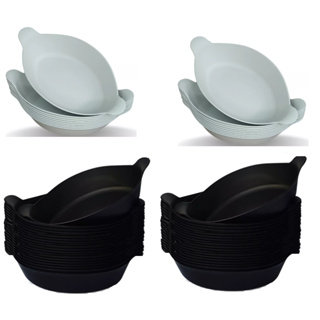 20 Petisqueira Barco Bandeja Prato Pastel Espeto Lanche Porções Açaí Barquinho Cumbuca Tigela 600ml em Oferta na Shopee