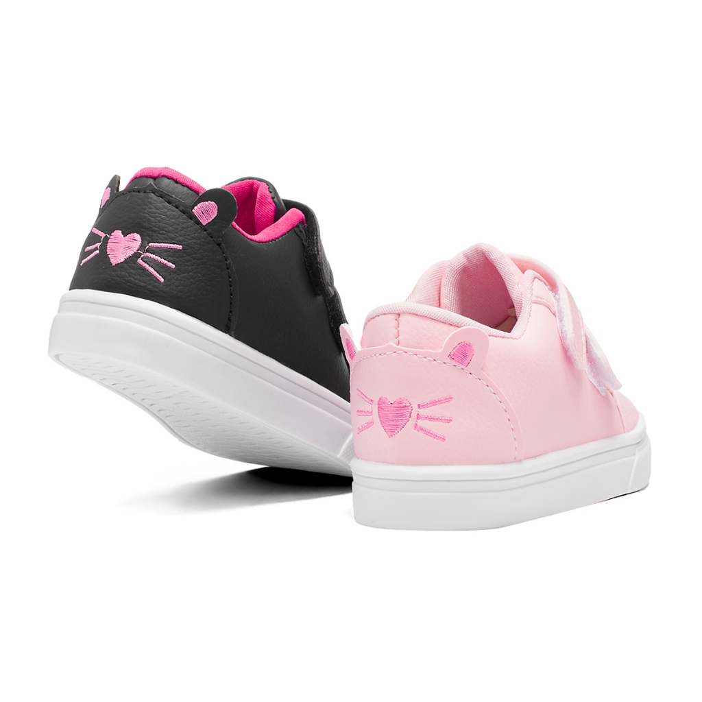 Tênis Infantil Feminino Funfy Casual Bordado 1026A Confortável e leve para menina em Oferta na Shopee