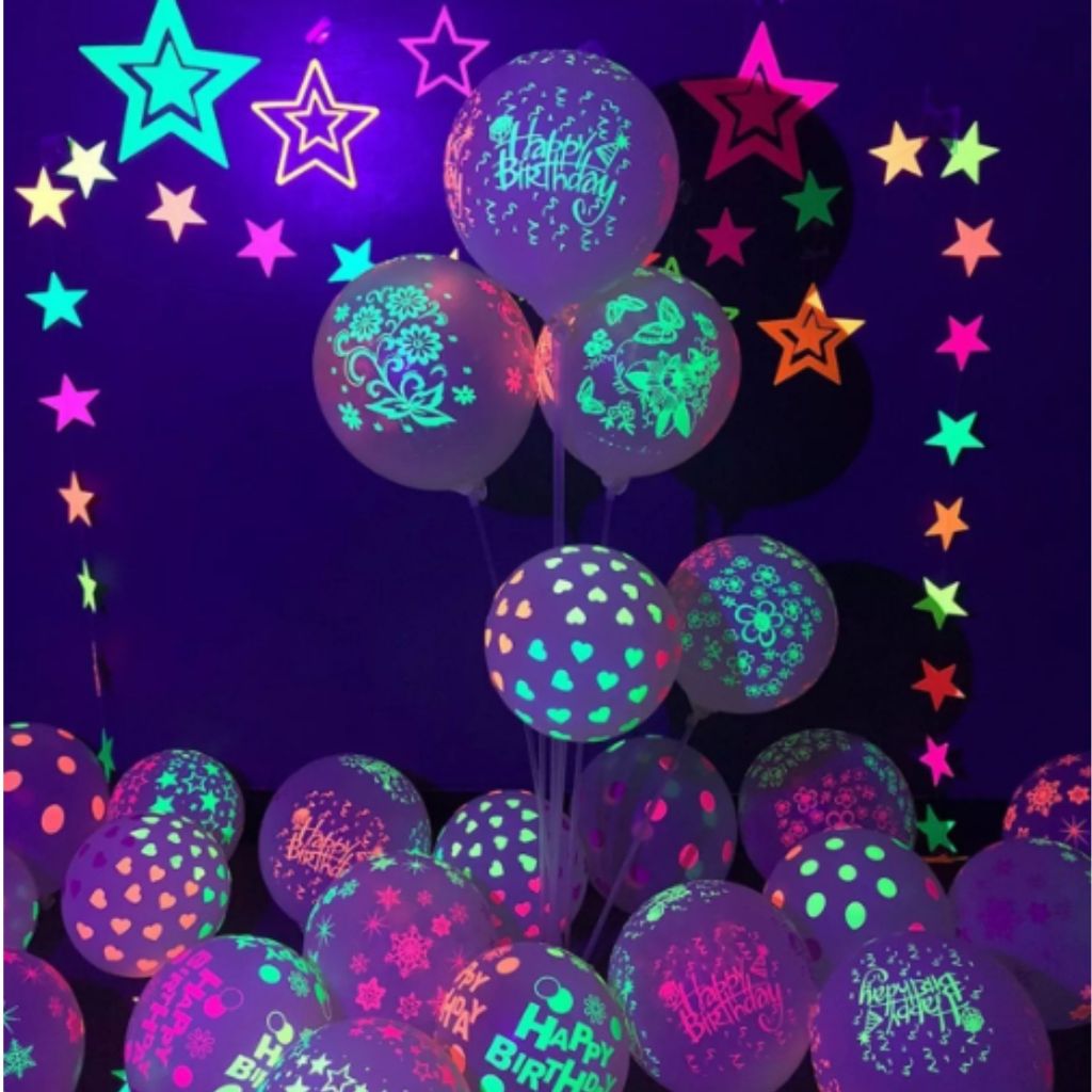 Bexiga Neon Transparente nº 12 20 Unid em Oferta na Shopee